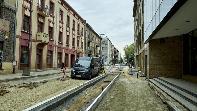  Przebudowa ul. Jaracza na półmetku , fot. Radosław Jóźwiak / UMŁ 