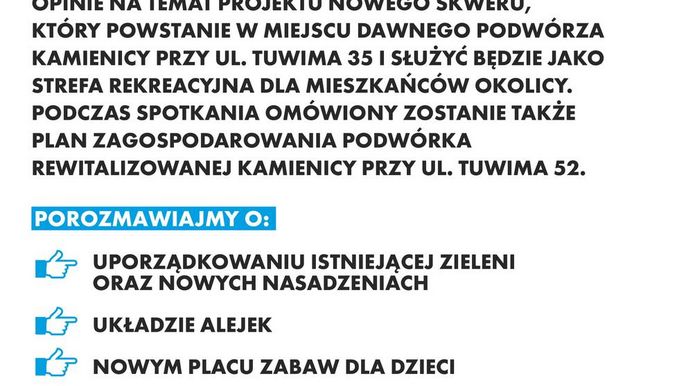 Plakat - zaproszenie na spotkanie